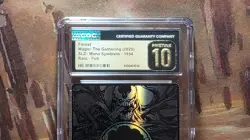 MTG Forest Raised Foil #1954 SLD x Spider-Man Mana Symbiote CGC Pristine 10 - Image 2