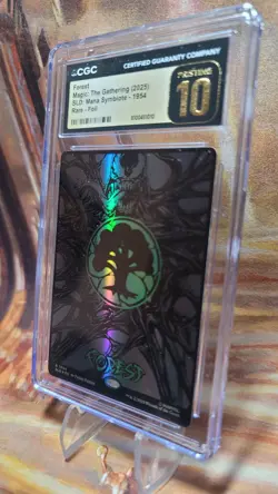 MTG Forest Raised Foil #1954 SLD x Spider-Man Mana Symbiote CGC Pristine 10 - Image 4