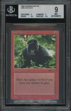 Magic MTG Arabian Nights Kird Ape BGS 9 (9, 9, 8.5, 9.5) NEAR MINT NM - Image 1
