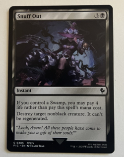 Snuff Out - Commander: FINAL FANTASY (Near Mint) - Image 1