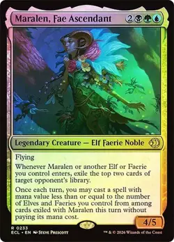 NM Foil Maralen, Fae Ascendant, MTG, Lorwyn Eclipsed, Magic the Gathering, 233 - Image 1