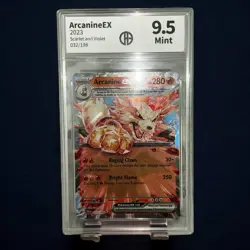 Arcanine ex #032 RR Holo 2023 Pokemon SV1 EN Scarlet & Violet PSA 10 - Image 1
