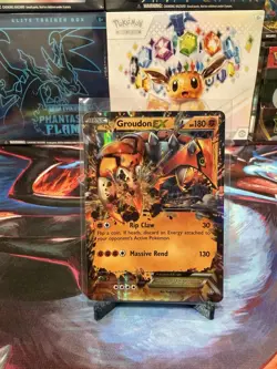 Groudon EX 85/160 XY-Primal Clash Holo Pokemon LP - Image 1