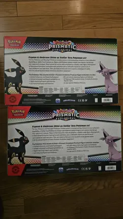 Pokemon Prismatic Evolutions Premium Figure Collection, Set Of 2, Fast SHIP - Image 2