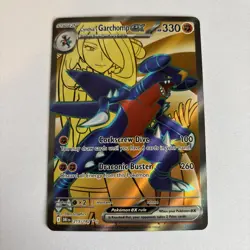 Cynthia's Garchomp ex 215/182 Sv10: Destined Rivals Holo Pokemon TCG NM - Image 1
