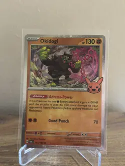 Pokemon TCG - Okidogi Trick Or Trade 2024 - 111/167 Cosmos Holo - Stamped - NM - Image 1
