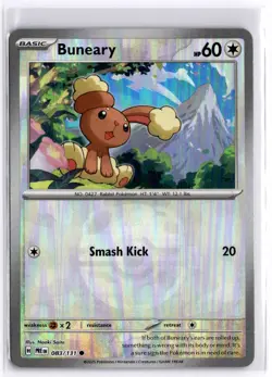 Buneary (Master Ball Pattern) 083/131 Holo Pokemon SV: Prismatic Evolutions NM - Image 1