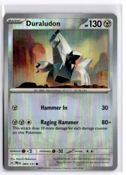 Duraludon (Poke Ball Pattern) 069/131 Holo Pokemon SV: Prismatic Evolutions NM - Image 1