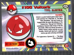 Voltorb #100 Holo Pokemon 2000 Topps Tv Animation Series 2 Blue Label - NM - Image 2