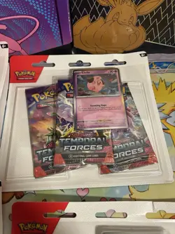 Lot Of 14 - Pokemon TCG Temporal Forces 3 Pack Blister (11 Cleffa, 3 Cyclizar) - Image 5