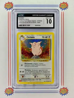 Clefable Holo 2023 Charizard & Ho-oh EX Deck CGC 10 Gem Mint Pokemon TCG - Image 1