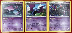 Pokemon TCG Crobat Golbat Zubat 32/33/119 Phantom Forces Plasma Storm 53/135 MP - Image 1