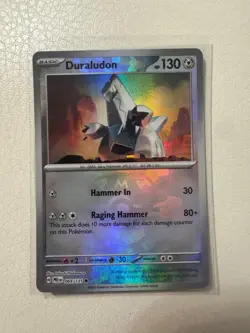 Duraludon (Master Ball Pattern) 069/131 Prismatic Evolutions Holo Mint Pokemon - Image 1
