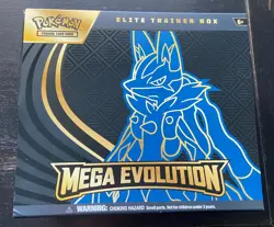 Pokemon Mega Evolution Lucario Elite Trainer Box & PROMO (NO PACKS) - Image 1