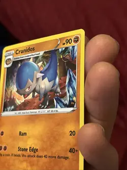 Pokemon TCG Cranidos SWSH274 SWSH Black Star Promos Holo NM W/ REAL SWIRL - Image 3