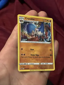 Pokemon TCG Cranidos SWSH274 SWSH Black Star Promos Holo NM W/ REAL SWIRL - Image 5