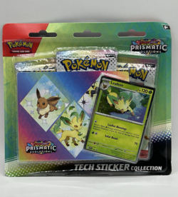 Pokemon TCG Scarlet Violet Prismatic Evolutions Tech Sticker Collection Leafeon - Image 1