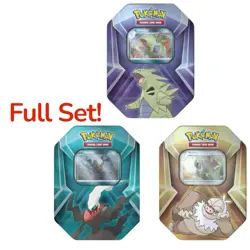 3 x Triple Whammy Collector Sealed Tins (Complete Tin Set) Pokemon TCG New - Image 1