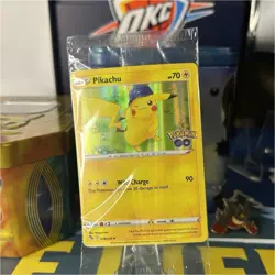 SEALED Pokemon Pikachu 028/078 GO Promo Holo Rare Wild Charge 2022 - Image 1