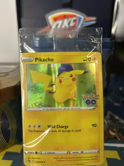 SEALED Pokemon Pikachu 028/078 GO Promo Holo Rare Wild Charge 2022 - Image 3