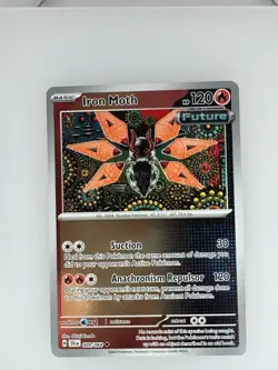 2024 Pokemon Shrouded Fable Iron Moth (Rev Holo) 009/064 NM - Image 1