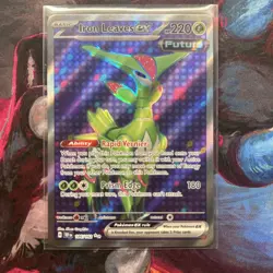 Pokemon TCG Iron Leaves EX 186/162 Temporal Forces Ultra Rare Full Art - Image 1