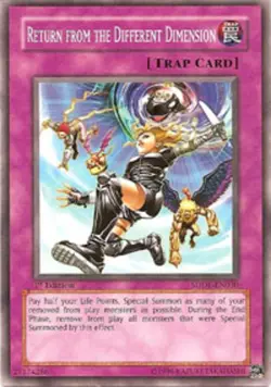 4x Lightly Played Return from the Different Dimension - SDDE-EN030 - Common - 1s - Image 1