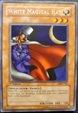 Yu-Gi-Oh! White Magical Hat MRD-016 Metal Raiders-1st Edition Vintage 2002 NM - Image 1