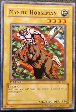 Yu-Gi-Oh! Mystic Horseman - MRD-076 - Metal Raiders Vintage 2002 1st Edition NM - Image 1