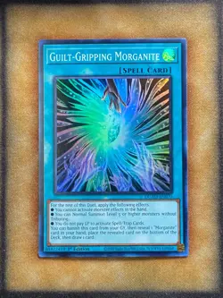 Yugioh Guilt-Gripping Morganite DUAD-EN070 Super Rare 1st Ed NM - Image 1