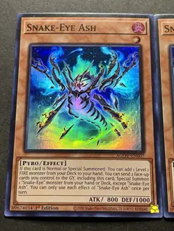 3x Snake-Eye Ash | AGOV-EN007 | Super Rares | NM | 1st Edition | YuGiOh! - Image 3