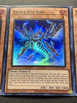 3x Snake-Eye Ash | AGOV-EN007 | Super Rares | NM | 1st Edition | YuGiOh! - Image 5