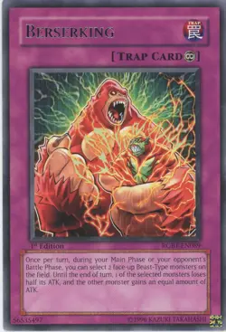 Yugioh Berserking RGBT-EN089 Rare 1st Edition LP - Image 1