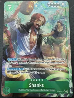 Shanks (Alternate Alt Art) OP14-027 R THE AZURE SEA'S SEVEN English - Image 1