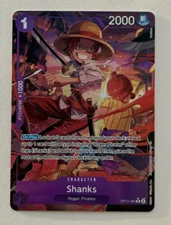 One Piece TCG - Shanks (Alt Art R) OP13-065 - Carrying on His Will - Image 1
