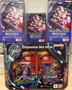 One Piece TCG: Illustration Box 6, Double Pack and 2x Booster Sleeves Lot Bundle - Image 1
