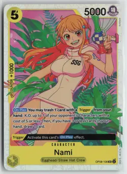 One Piece TCG Nami SR OP08-106 Two Legends English - Image 1