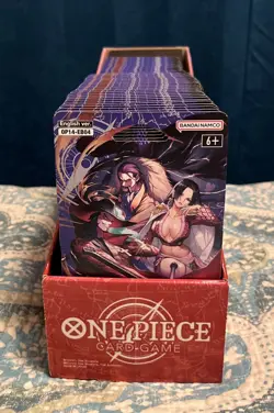 50 Packs Of One Piece Op 14 With Display! Op-14 The Azure Seas Seven Sealed! - Image 1