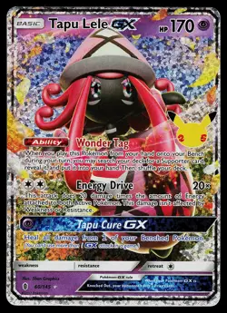 Pokemon Card - Tapu Lele GX Celebrations Classic Collection 60/145 Holo - Image 1