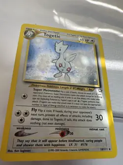 Togetic Holo 16/111 Neo Genesis 2000 WotC Vintage Pokemon Card - Authentic - Image 5
