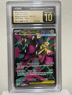 Mega Mawile EX 162/132 CGC Pristine 10 Pokemon TCG Graded Card - Image 1