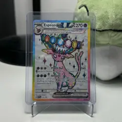 Espeon EX Tera Full Art Prismatic Evolutions Black Star Promo Pokemon Card #175 - Image 1