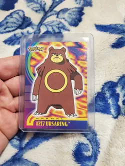 Ursaring #217 Pokemon Card Foil Topps TV Animation Edition Rare Card - Image 1
