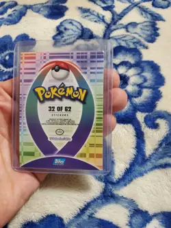 Skiploom 2001 Topps Pokemon TV Animation Johto Sticker Card #188 32 of 62 - Image 2