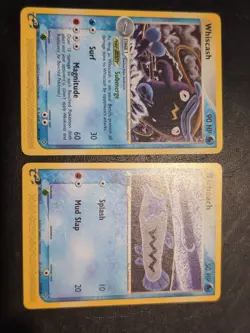 POKEMON TCG CARDS WHISCASH + BARBOACH 48/97 EX DRAGON NM/VLP - Image 1