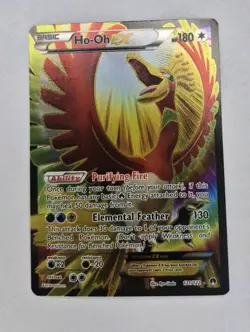 Pokemon Card Full Art HO-OH ex 121/122 2016 Pokemon XY Breakpoint - LP - Image 1