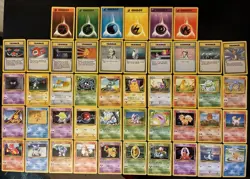 Base Set Pokemon Cards Bundle x 46 Good Condition 1999 WOTC - Image 2