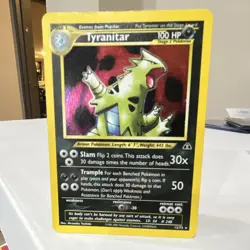 Pokemon Tyranitar Neo Discovery Holo Rare 12/75 100 HP English TCG Card - Image 1