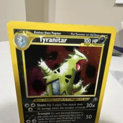 Pokemon Tyranitar Neo Discovery Holo Rare 12/75 100 HP English TCG Card - Image 3