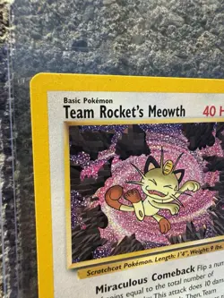 Pokemon Card - Team Rocket's Meowth #18 WoTC Black Star Promo - Image 4